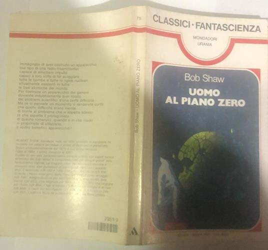 Uomo al piano zero - Bob Shaw - copertina