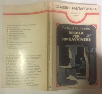 Regola per sopravvivere - Richard Matheson - copertina