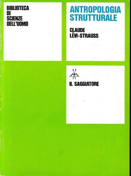 Antropologia strutturale - Claude Lévi Strauss - copertina