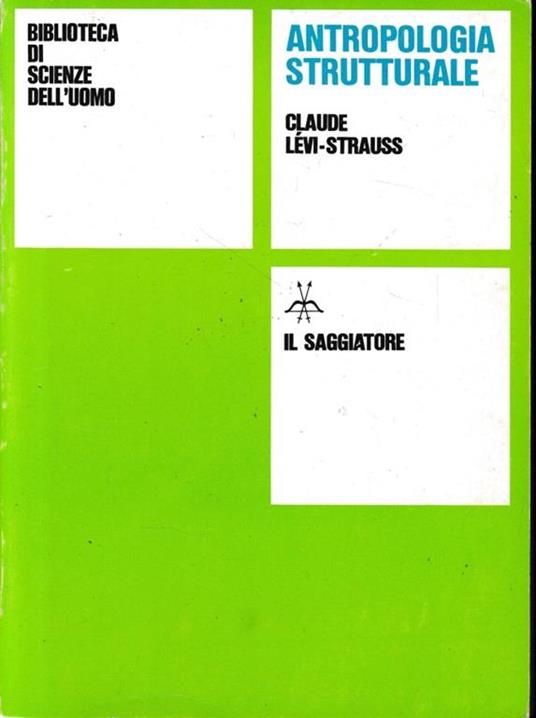 Antropologia strutturale - Claude Lévi Strauss - copertina