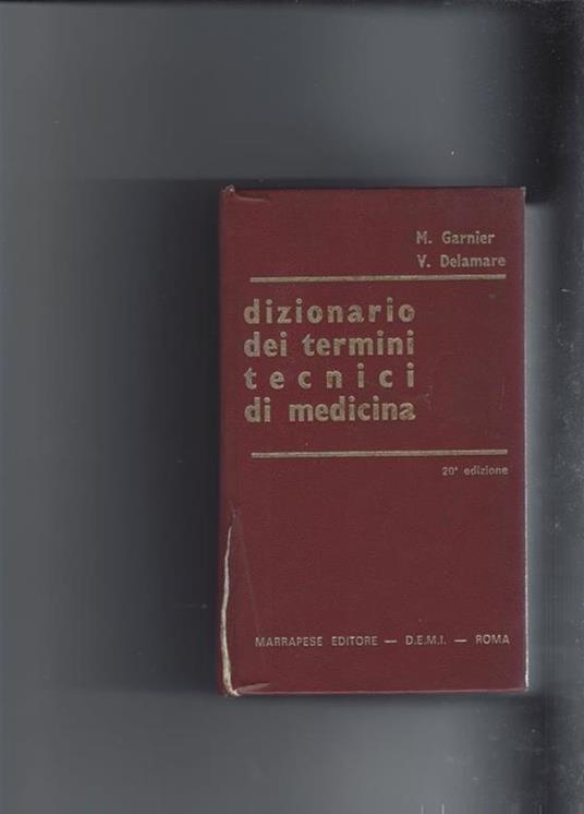 Dizionario dei termini tecnici di medicina - copertina