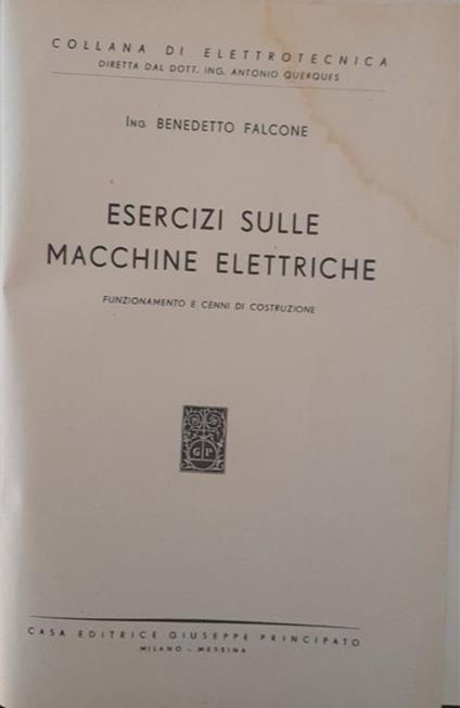 Esercizi sulle macchine elettriche - copertina