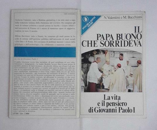 Il Papa del sorriso - Giovanni Paolo I - copertina