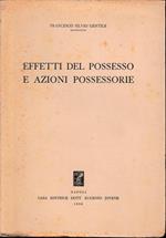 Effetti del possesso e azioni possessorie