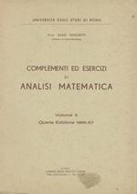 Complementi ed esercizi di analisi matematica (volume II)