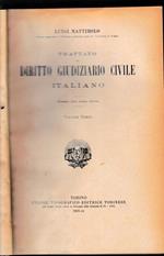 Trattato di Diritto Giudiziario Civile Italiano, vol. 3°