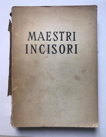 Maestri incisori - Alfredo Petrucci - copertina