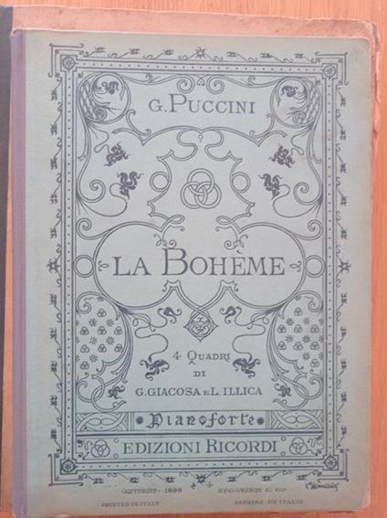 La Boheme - Giacomo Puccini - copertina