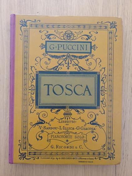 Tosca - Giacomo Puccini - copertina