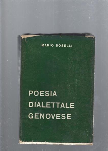 Poesia dialettale genovese - Mario Boselli - copertina
