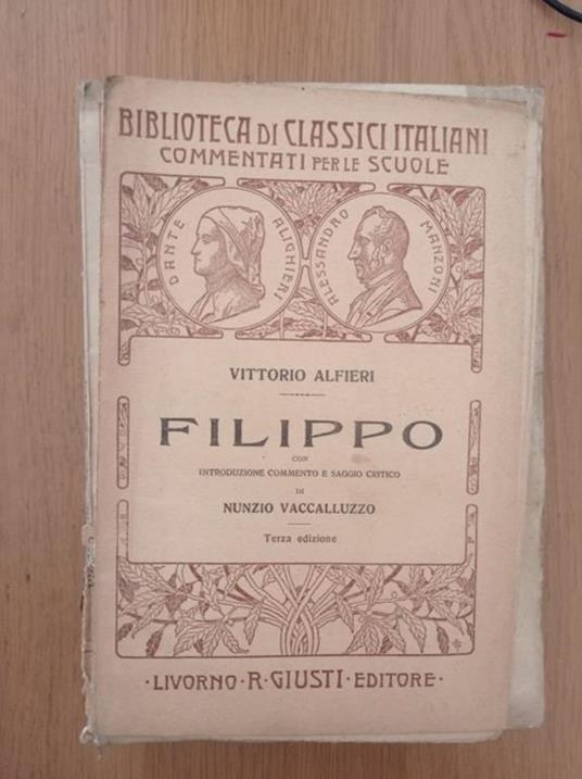 Filippo - Vittorio Alfieri - copertina