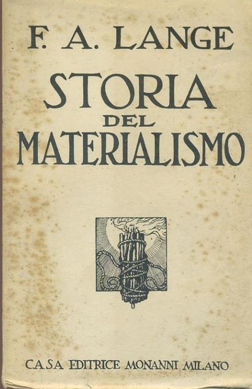 Storia del materialismo. Volume 1 - copertina