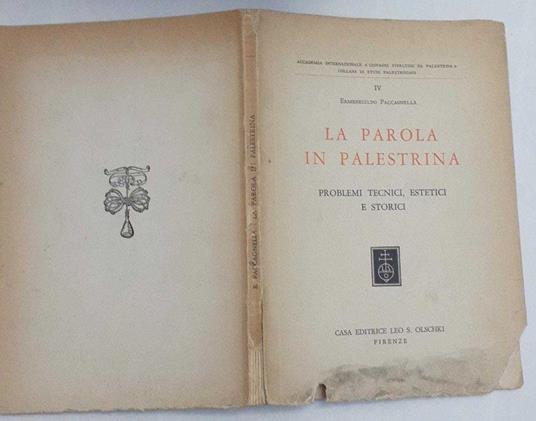 La parola in Palestrina. Problemi tecnici, estetici e storici - Ermenegildo Paccagnella - copertina