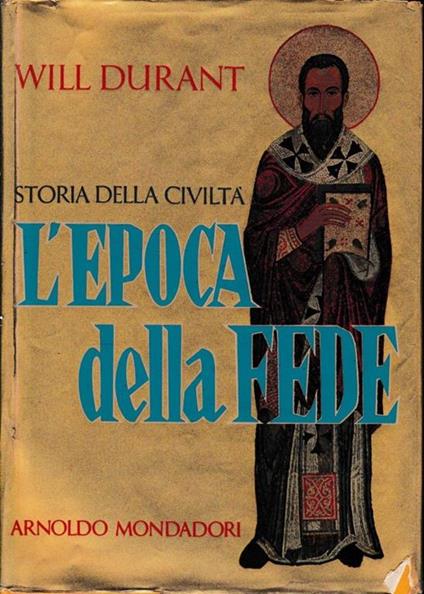 L' età della fede - Will Durant - copertina