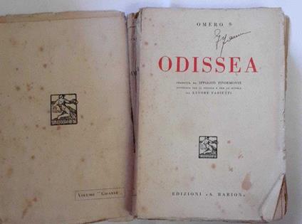 Odissea. Tradotta da Ippolito Pindemonte - Omero - copertina