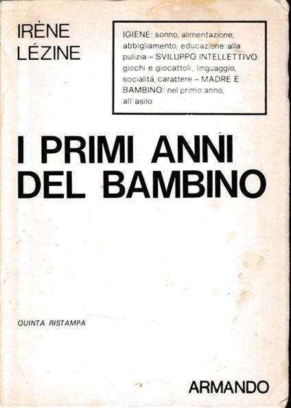 I primi anni del bambino - Irène Lézine - copertina