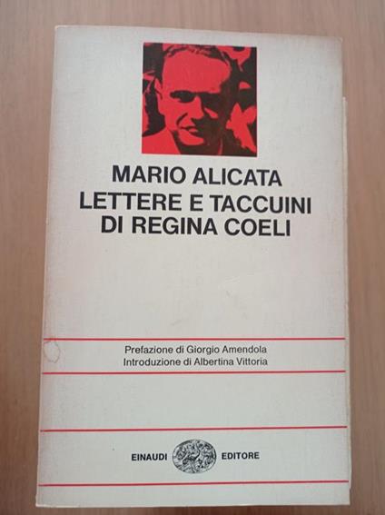 Lettere e taccuini di Regina Coeli - Mario Alicata - copertina