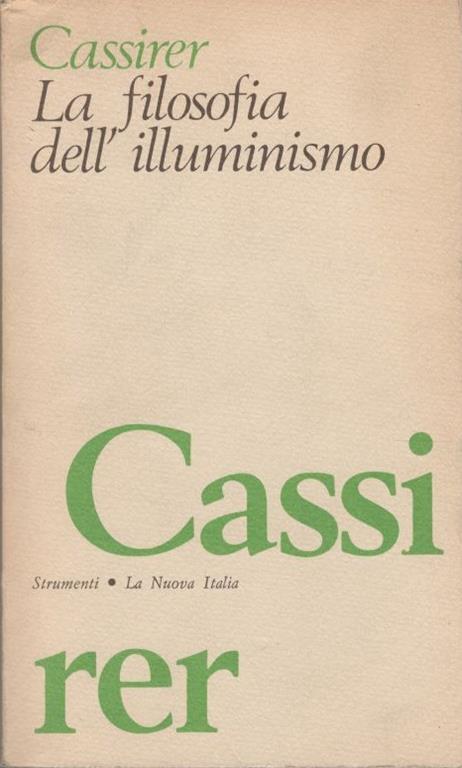 La filosofia dell'Illuminismo - Ernst Cassirer - copertina