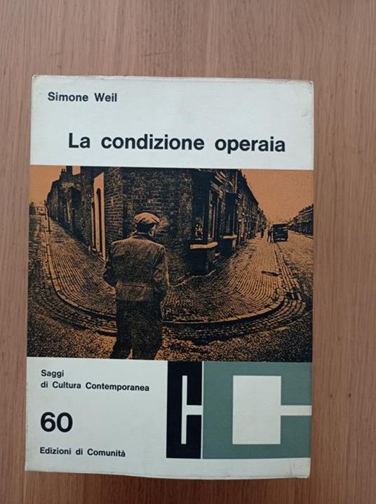 La condizione operaia - Simone Weil - copertina