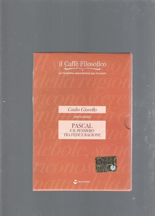 Pascal e il pensiero tra fede e ragione - Giulio Giorello - copertina