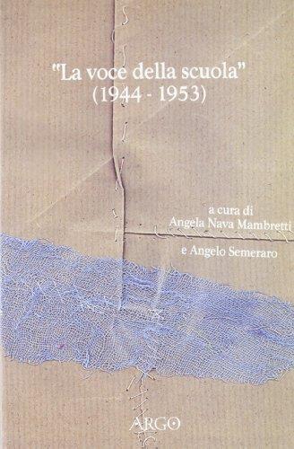 La voce della Scuola (1944-1953) - copertina