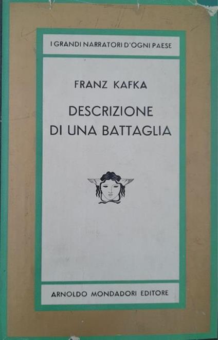 Descrizione di una battaglia - Franz Kafka - copertina