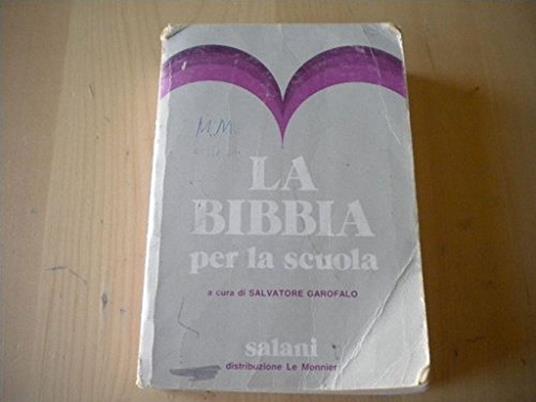 La Bibbia per la scuola - Salvatore Garofalo - copertina