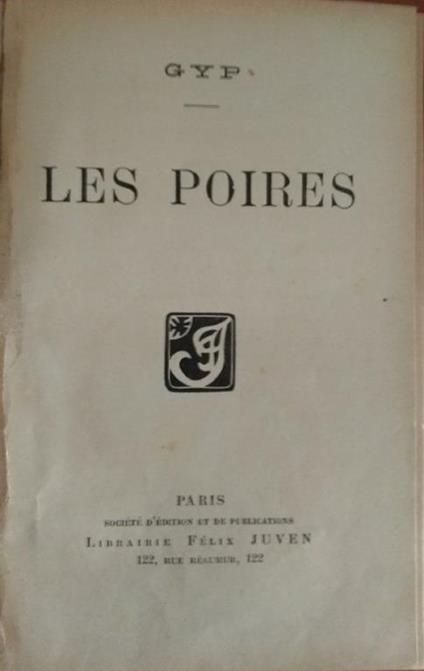 Les Poires - Gyp - copertina