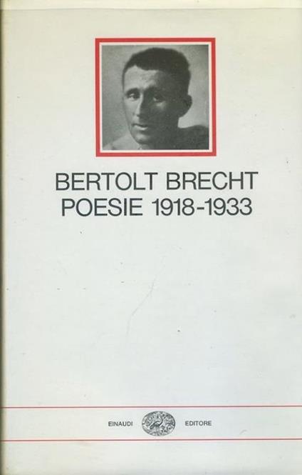 Poesie 1918-1933 - Bertolt Brecht - copertina