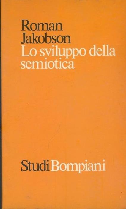 Lo sviluppo della semiotica - Roman Jakobson - copertina
