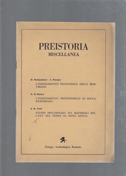 Preistoria miscellanea - copertina