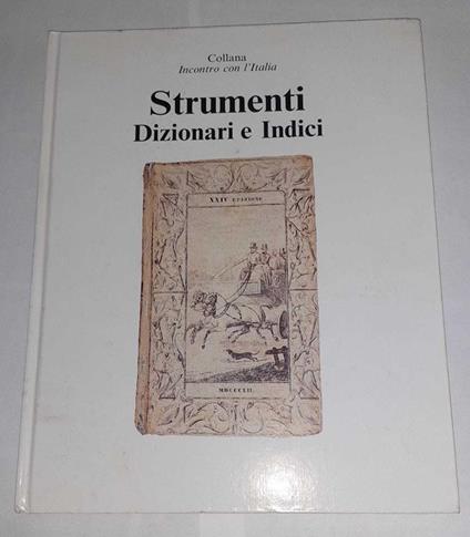 Strumenti . Dizionari e indici - copertina