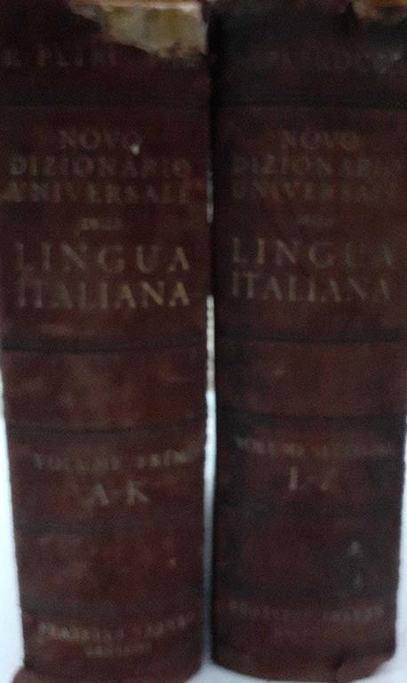 Novo dizionario universale della lingua italiana. Volume I A-K. Volume II L.Z - Policarpo Petrocchi - copertina