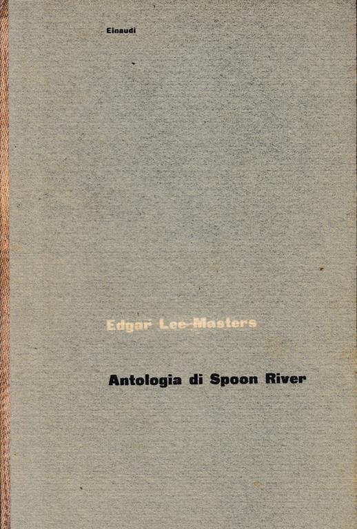 Antologia di Spoon River - Edgar Lee Masters - copertina