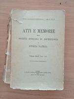 atti e memorie della società istriana di archeologia e storia patria volume XLIV (Fasc. I - II)