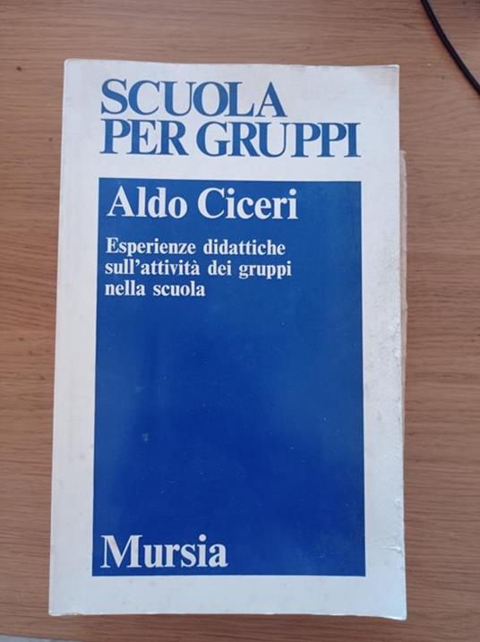 Esperienze didattiche sull'attività dei gruppi nella scuola - Aldo Ciceri - copertina