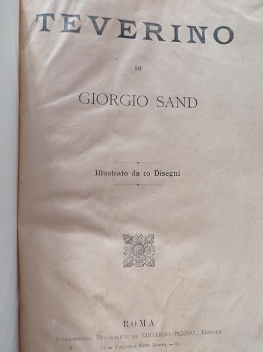 Teverino - George Sand - copertina