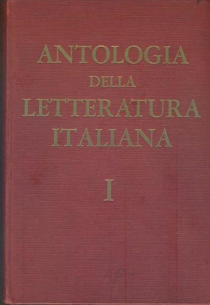 Antologia della letteratura italiana. Volume I - copertina