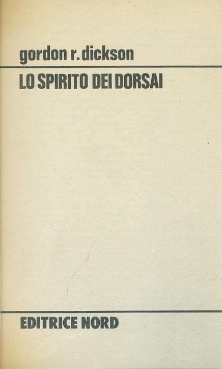 Lo spirito dei dorsai - Gordon R. Dickson - copertina