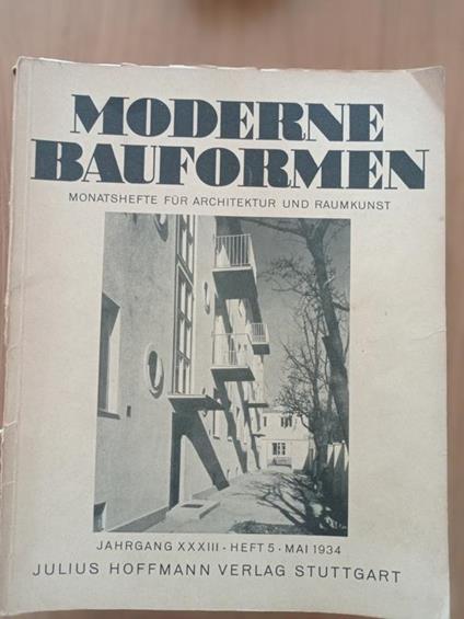 Moderne Bauformen Monatshefte Fur Architektur Und Raumkunst - copertina