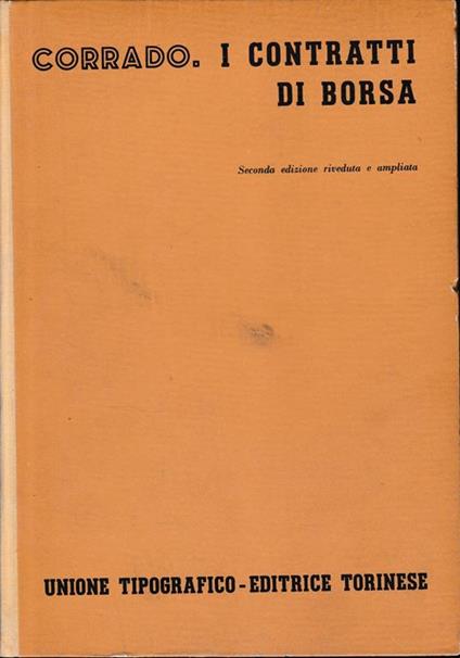 I contratti di borsa, vol. 7, tomo 2, fasc. 3 - Renato Corrado - copertina