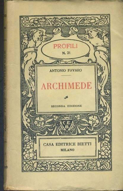 Archimede - Antonio Favaro - copertina