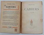 Cahiers. Tome III