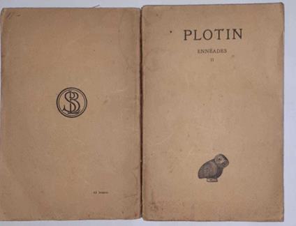 Plotin enneades. Volume II - Emile Bréhier - copertina