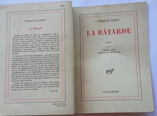 La Batarde - Violette Leduc - copertina