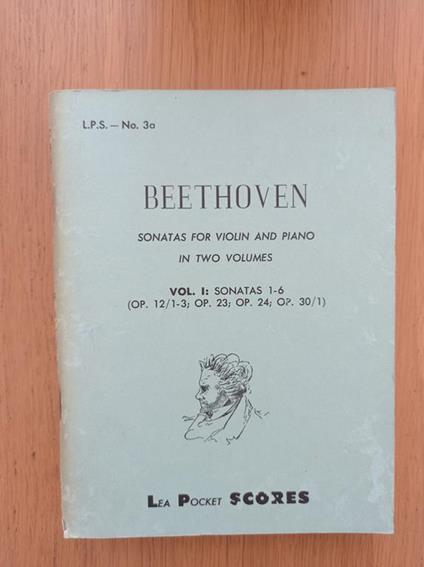 Beethoven sonatas for violin and piano in two volumes LPS - No. 3a/3b - Ludwig van Beethoven - copertina