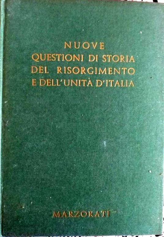 Nuove questioni di storia del Risorgimento e dell'Unità d'Italia - copertina