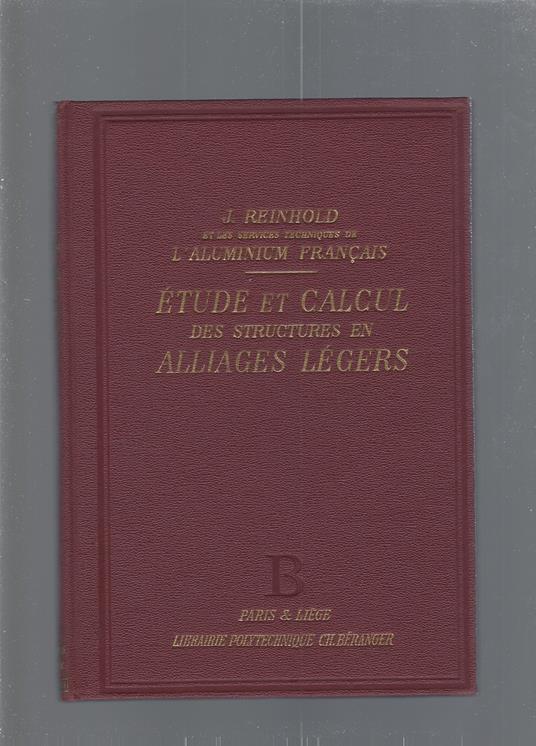 Étude et calcul des structures en alliages légers - copertina