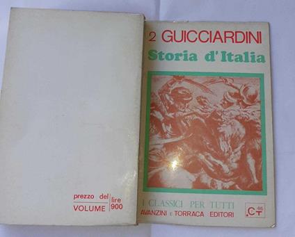 Storia d'Italia. Volume II - Francesco Guicciardini - copertina