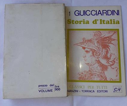 Storia d'Italia. Volume 1 - Francesco Guicciardini - copertina